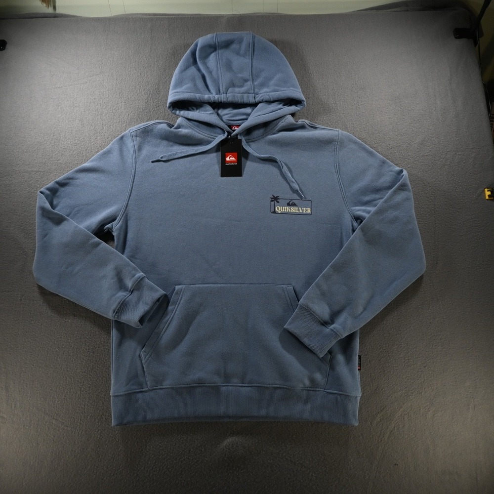 Quiksilver Mens Blue Shadow Graphic Hoodie Sweatshirt Size M Blue QSM35HD191